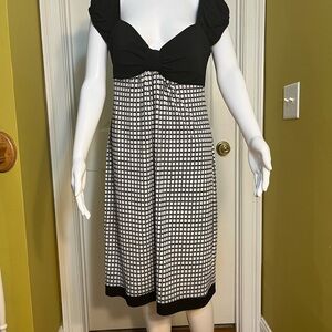 Signature by Sangria Black and White Sundress